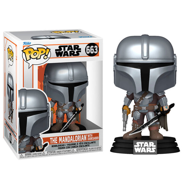 Funko pop! el mandaloriano s9 - mandaloriano con sable oscuro Hover Image
