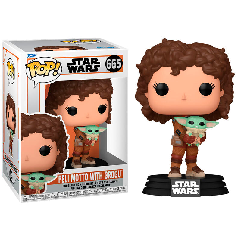 Funko pop! el mandaloriano s9 - peli motto con grogu
