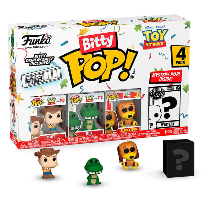 Funko bitty pop! toy story - woody, rex, slinky y ? Hover Image