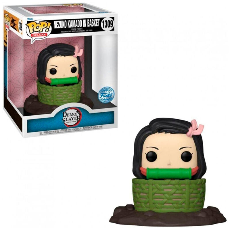 Funko pop! deluxe: demon slayer - nezuko kamado en una cesta exclusivo