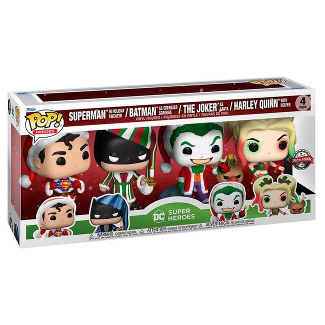 Funko pop! dc holiday - pack de 4 exclusivo Main Image