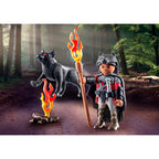 Playmobil - guerrero con lobo