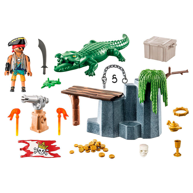 Playmobil - pirata con caimán