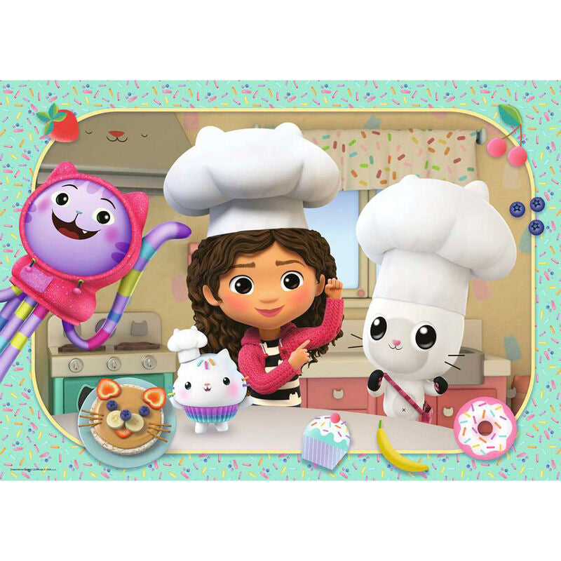 Ravensburger puzle gigante - la casa de muecas de gabby: cocinando 24 piezas