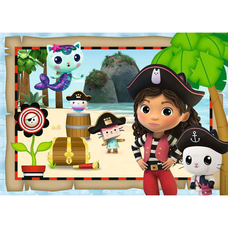 Ravensburger puzle gigante - la casa de muecas de gabby: piratas 24 piezas