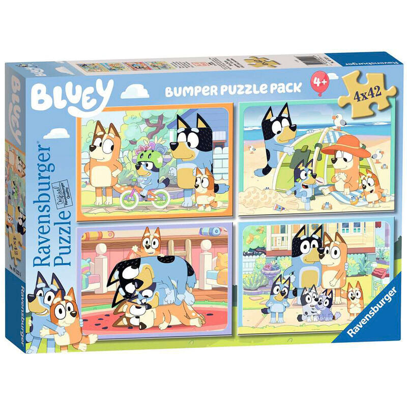 Ravensburger puzle - bluey 4x42 piezas
