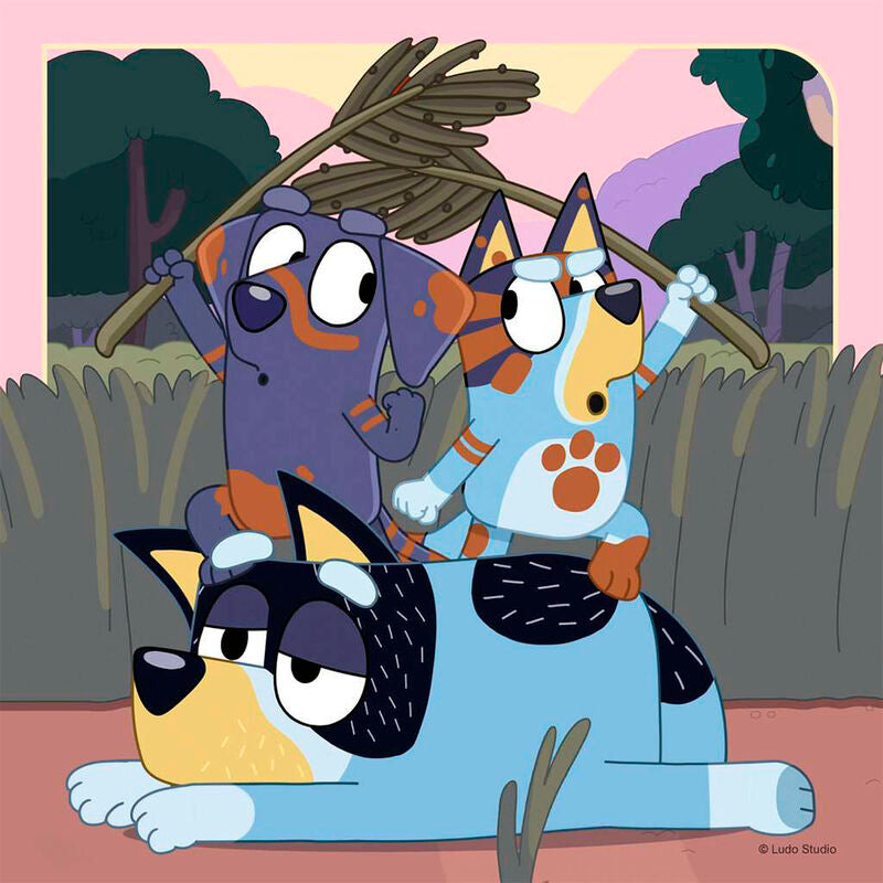 Ravensburger puzle - bluey 3x49 piezas