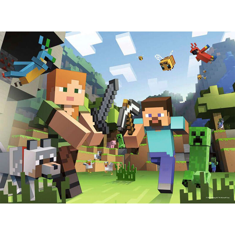 Ravensburger puzle - minecraft 4x100 piezas