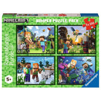 Ravensburger puzle - minecraft 4x100 piezas