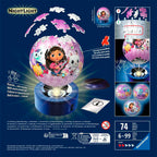 Ravensburger puzle 3d lámpara de noche de la casa de muecas de gabby 72 piezas