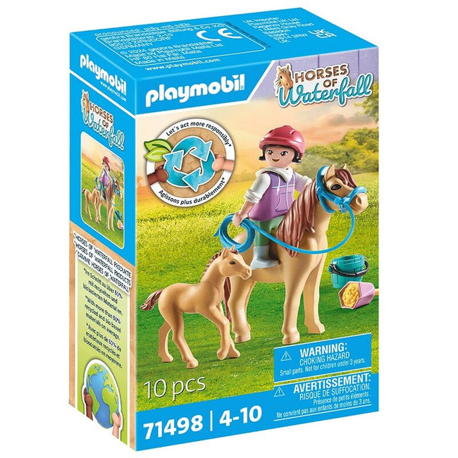 Playmobil - nia con poni y potro Hover Image