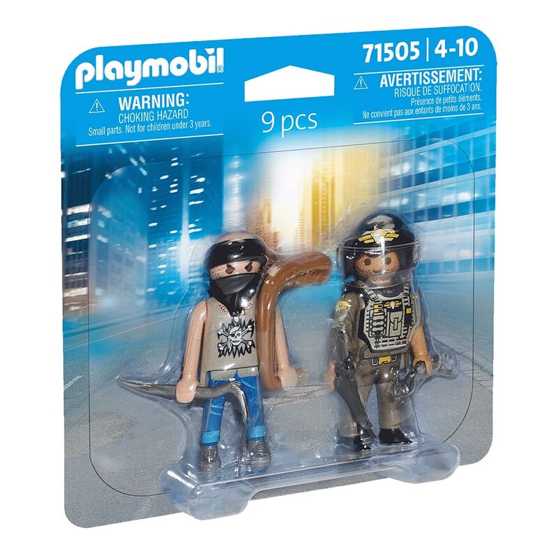 Playmobil duo pack - policía con ladrón