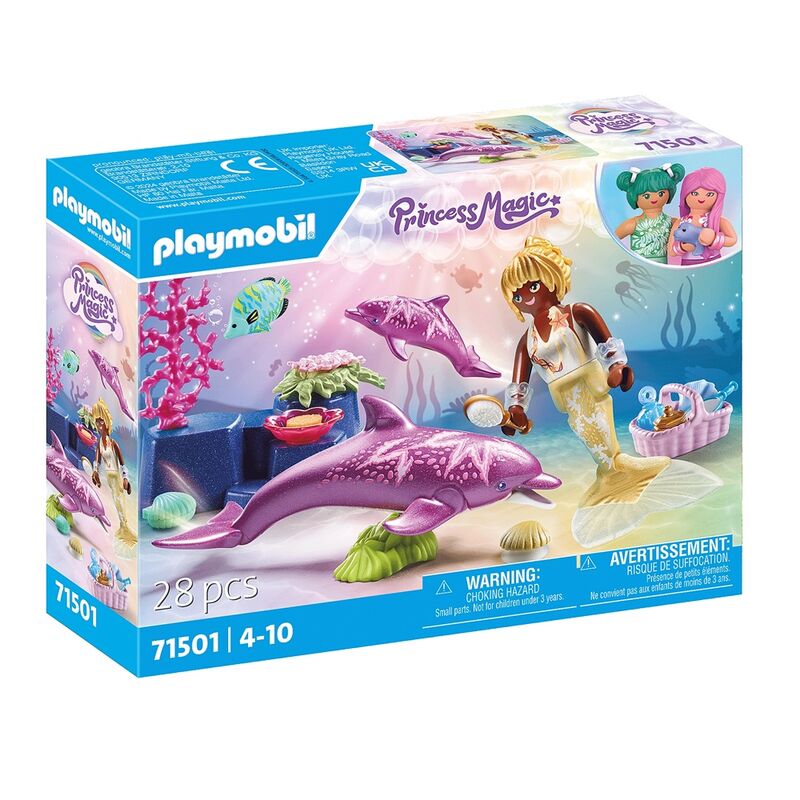 Playmobil princess magic - sirena con delfines
