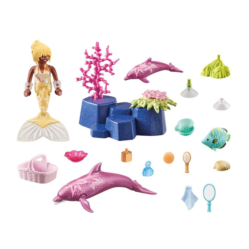 Playmobil princess magic - sirena con delfines