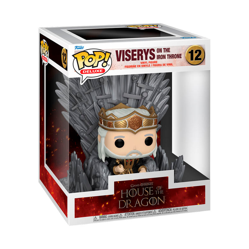 Funko pop! deluxe la casa del dragón s2 - viserys en el trono