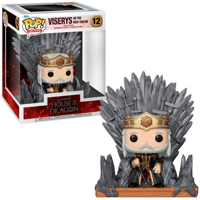 Funko pop! deluxe la casa del dragón s2 - viserys en el trono