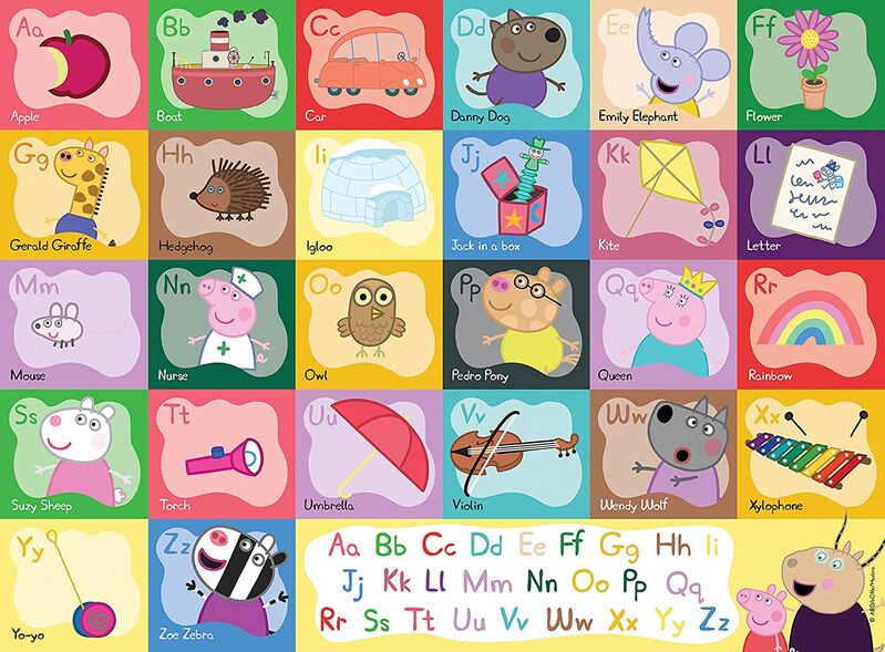Ravensburger puzle - el alfabeto de peppa pig 30 piezas