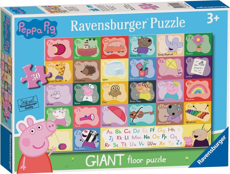 Ravensburger puzle - el alfabeto de peppa pig 30 piezas