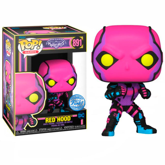 Funko pop! gotham knights - red hood (black light) exclusivo Hover Image