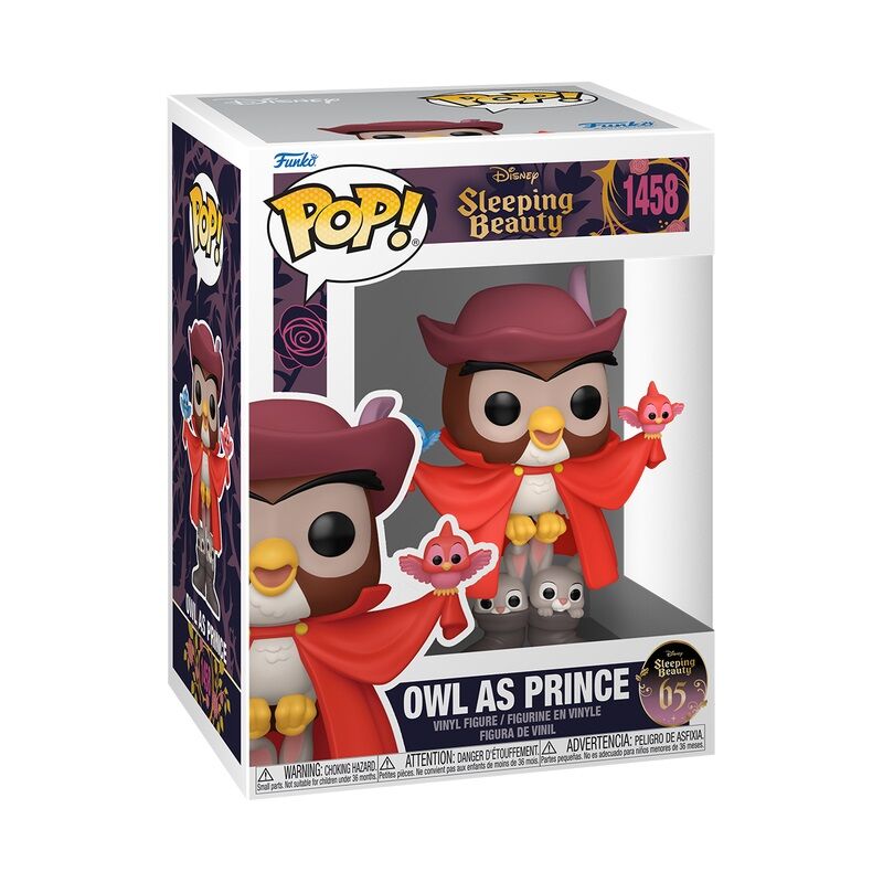 Funko pop! disney: la bella durmiente - búho disfrazado de príncipe