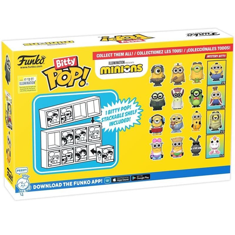 Funko bitty pop! minions - eye, matie, cro-minion y ?