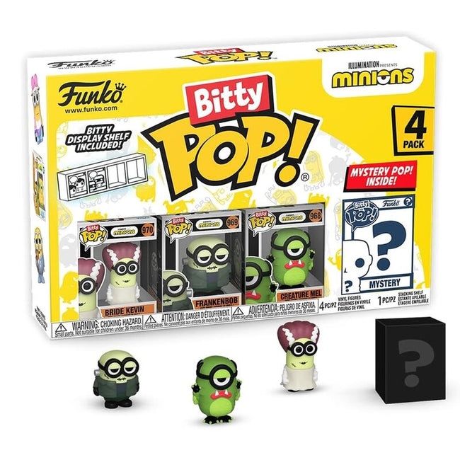 Funko bitty pop! minions - frankenbob, bride kevin, creature mel y ? Hover Image