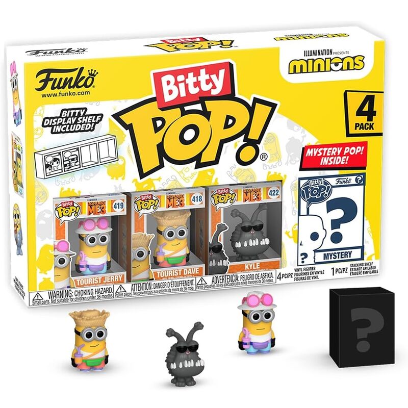 Funko bitty pop! minions - tourist jerry, tourist dave, kyle y ?