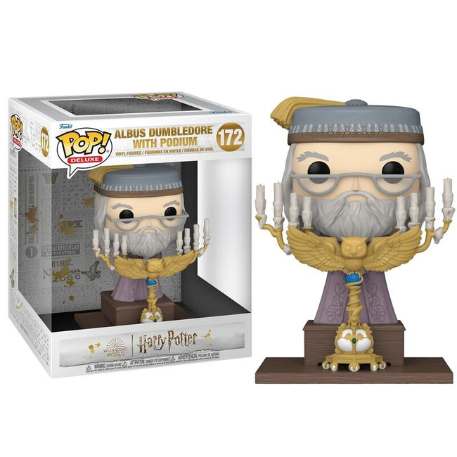 Funko pop!: harry potter prisionero de azkaban - albus dumbledore con podium Hover Image