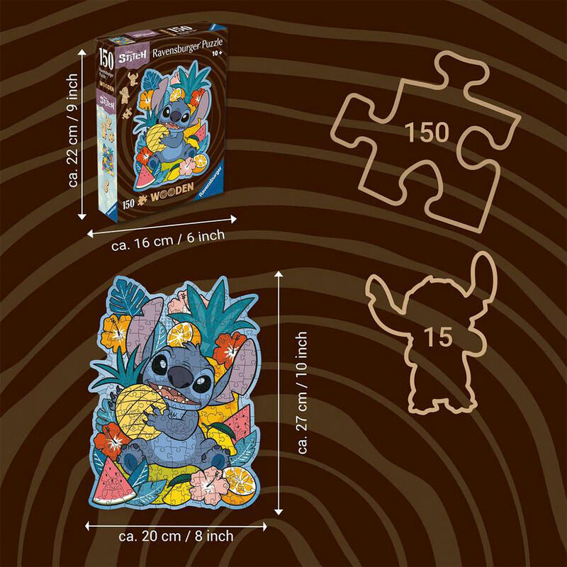 Ravensburger puzle - disney stitch de madera 150 piezas