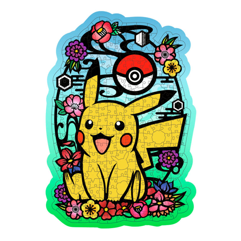 Ravensburger puzle - pokémon pikachu de madera 300 piezas