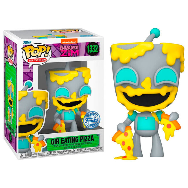 Funko Pop! Invasor Zim - GIR comiendo Pizza Exclusivo Hover Image