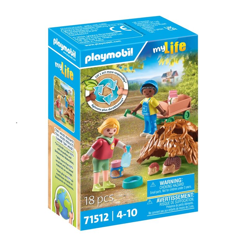 Playmobil - cuidados de la familia de erizos