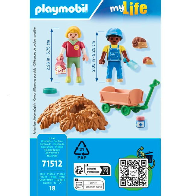 Playmobil - cuidados de la familia de erizos Main Image
