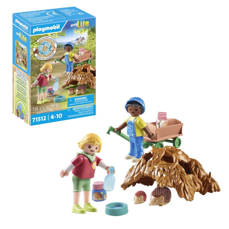 Playmobil - cuidados de la familia de erizos