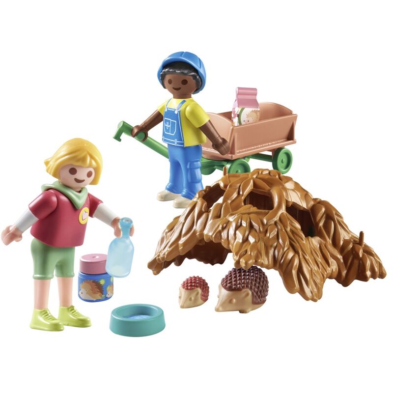Playmobil - cuidados de la familia de erizos
