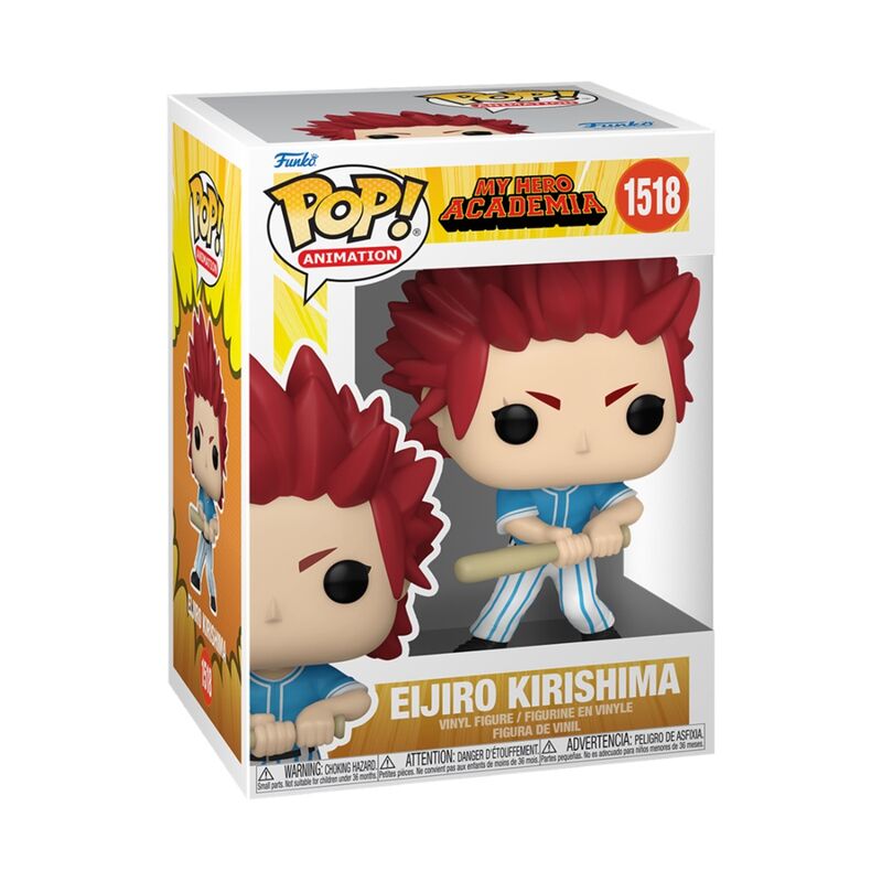 Funko pop! my hero academia: hero league baseball  eijiro kirishima