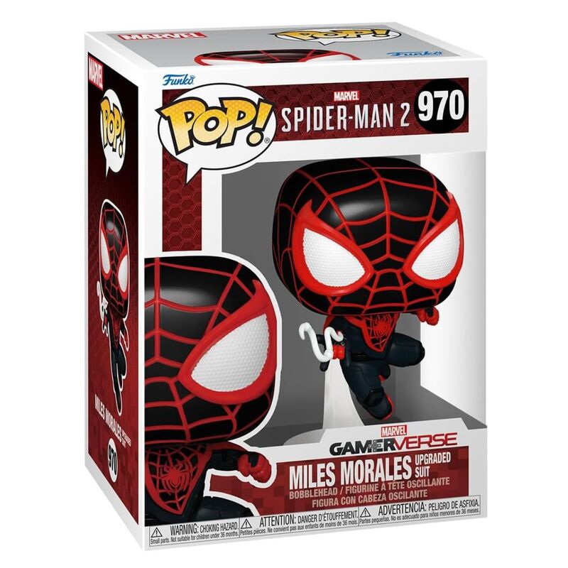 Funko pop! spider-man 2 - miles morales (traje mejorado)