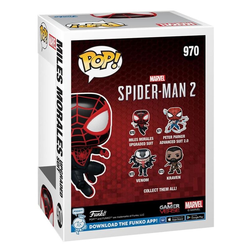 Funko pop! spider-man 2 - miles morales (traje mejorado)