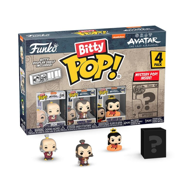 Funko bitty pop! avatar: la leyenda de aang- iroh, almirante zhao, seor del fuego ozaiand y ? Hover Image