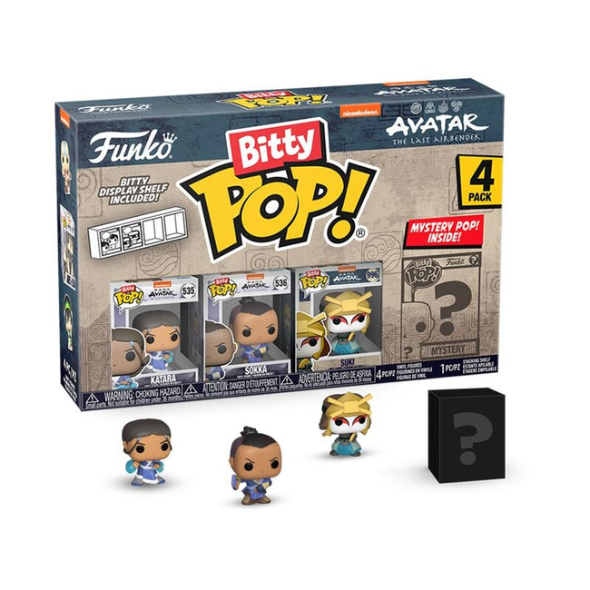 Funko bitty pop! avatar: la leyenda de aang- katara, sokka, suki y ? Hover Image