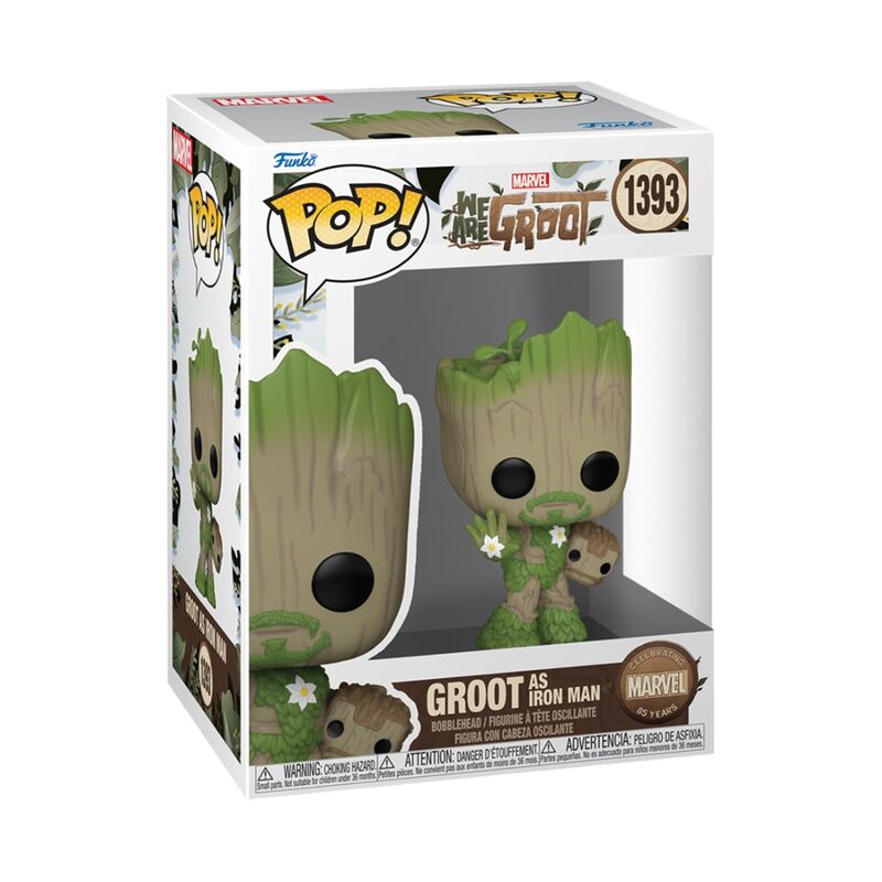 Funko pop! we are groot  groot disfrazado de iron man
