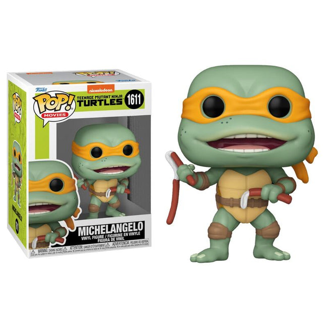 Funko pop! tortugas ninja - michelangelo con nunchakus de salchicha Hover Image