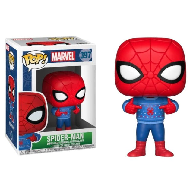 Marvel Pop! Holidays - Spider-Man con Sweater Hover Image