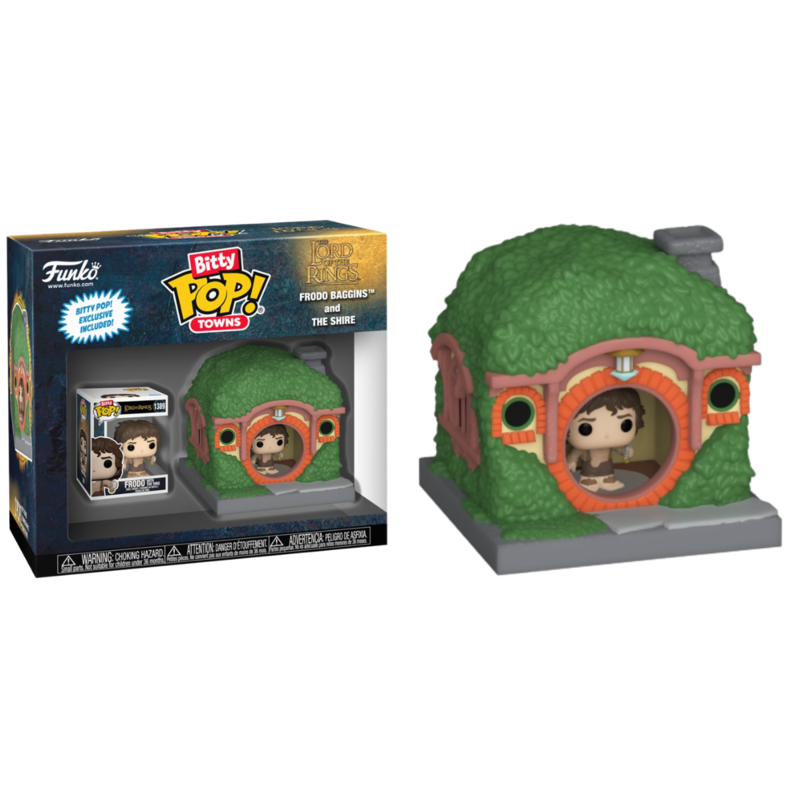 Funko bitty pop! towns: el seor de los anillos - frodo en la comarca