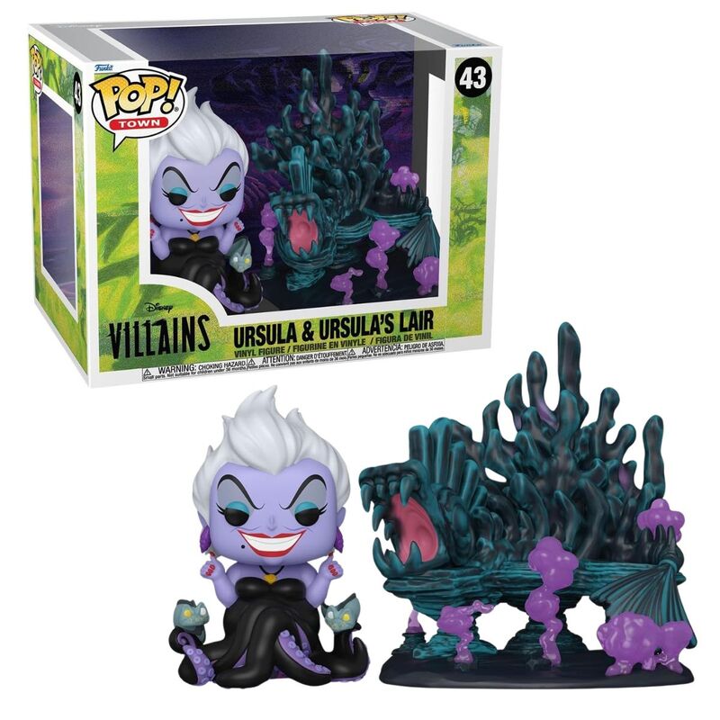 Funko pop! town : disney villanos - úrsula en su guarida