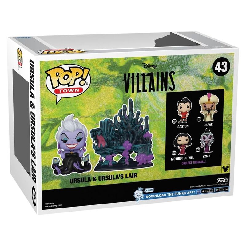 Funko pop! town : disney villanos - úrsula en su guarida