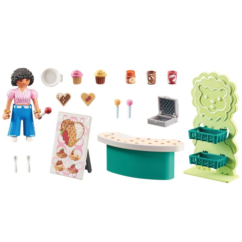 Playmobil - de compras (puesto de dulces)