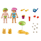 Playmobil - nios con castillo de arena