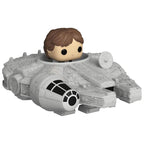 Funko bitty pop! star wars: han solo y el halcón milenario