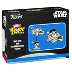 Funko bitty pop! star wars: han solo y el halcón milenario